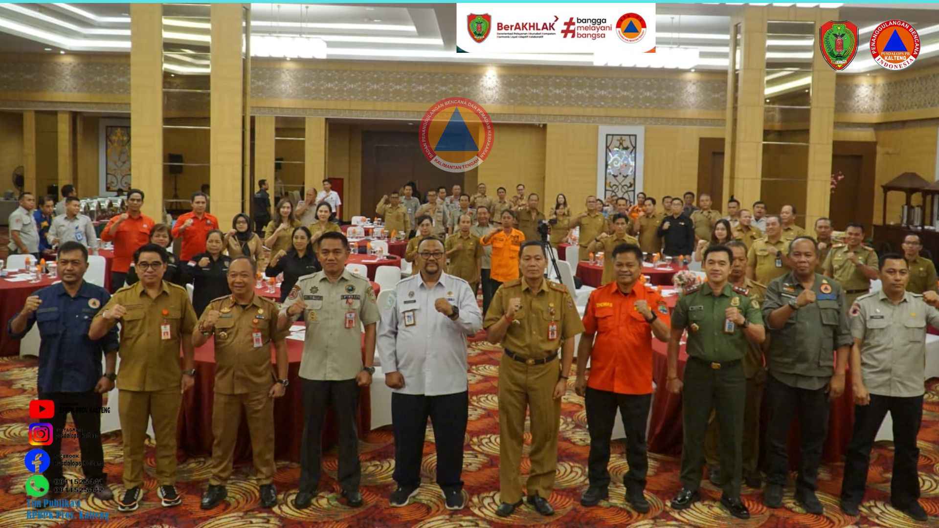 BPBPK Prov. Kalteng Gelar Rakor dan Evaluasi Pengendalian Karhutla Provinsi Kalteng Tahun 2024