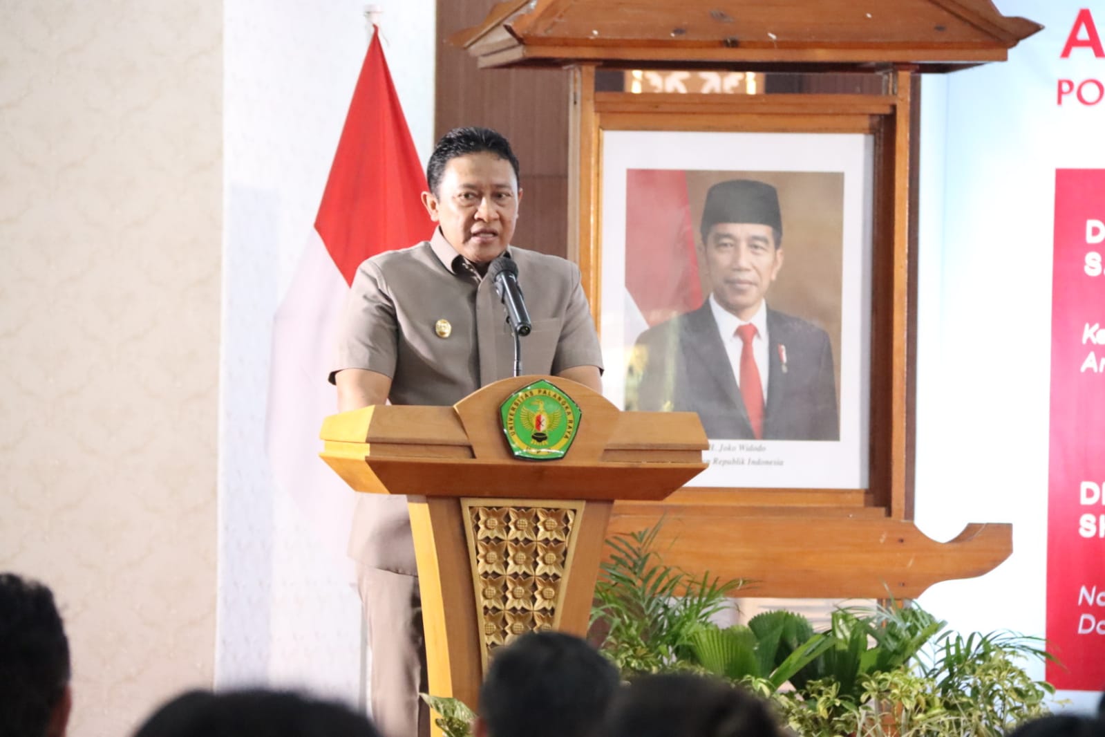 Wagub Kalteng Hadiri Kuliah Umum dan Bedah Buku Aldera Yang Digelar Oleh UPR