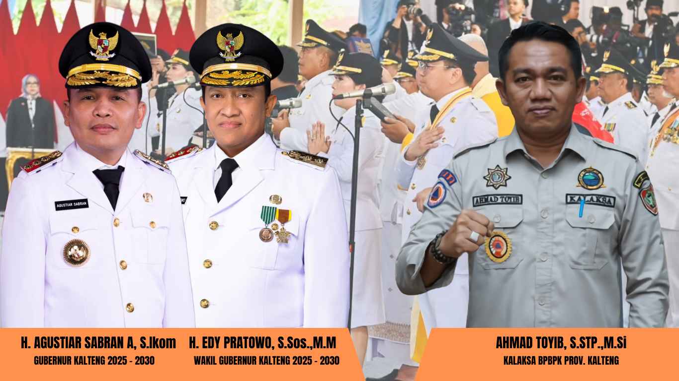 Kalaksa BPBD Prov. Kalteng Ahmad Toyib Ucapkan Selamat dan Sukses Atas Dilantiknya H. Agustiar Sabran dan Edy Pratowo Sebagai Gubernur dan Wakil Gubernur Kalteng