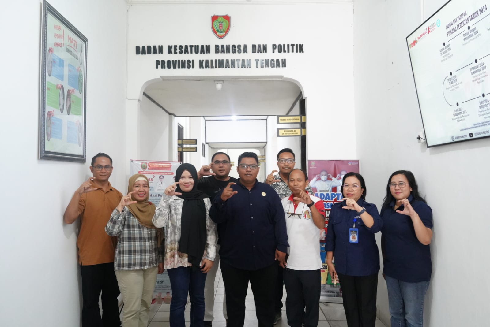 Kesbangpol Prov. Kalteng Terima Kunjungan Tim Visitasi Monev Keterbukaan Informasi Badan Publik