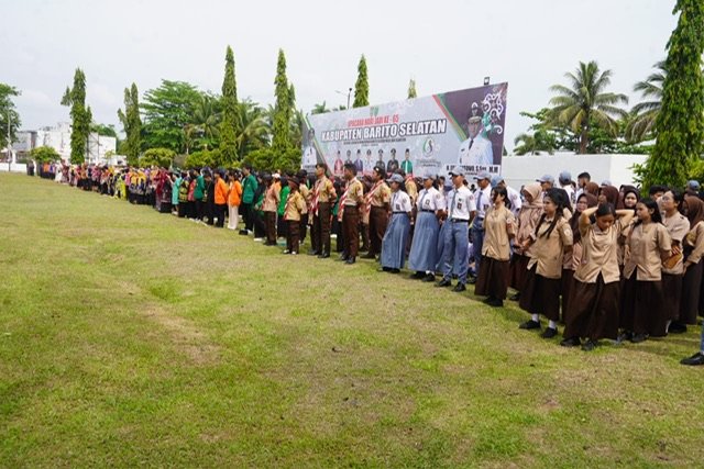 Wagub Kalteng Edy Pratowo Pimpin Upacara Peringatan Hari Jadi ke-65 Kabupaten Barito Selatan