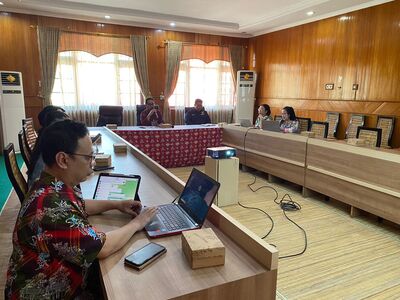 Komisi Informasi Prov. Kalteng Laksanakan Visitasi Monev Keterbukaan Informasi Publik Tahun 2024 di Dinas Dagperin Prov. Kalteng