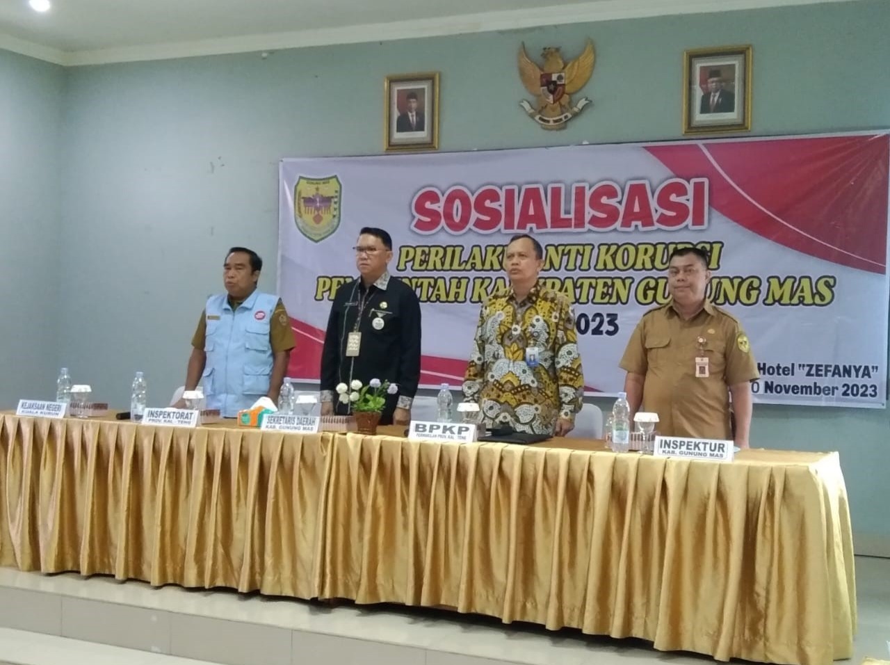 Tim dari Inspektorat Daerah Prov. Kalteng Jadi Narasumber Pada Sosialisasi Perilaku Antikorupsi