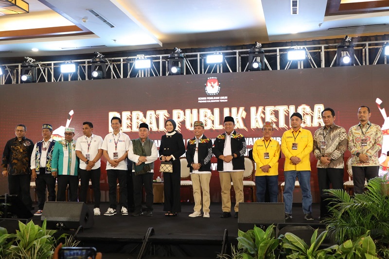 Gubernur Kalteng Sugianto Sabran Hadiri Debat Publik Ketiga Pasangan Calon Gubernur dan Wakil Gubernur Kalteng Tahun 2024