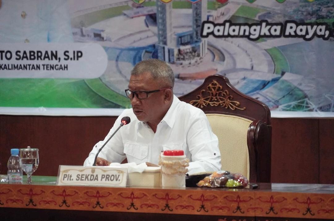 Plt Sekda Prov Kalteng M. Katma F. Dirun Buka Rapat TEPRA Provinsi dan Kabupaten/Kota se-Kalteng Tahun 2025