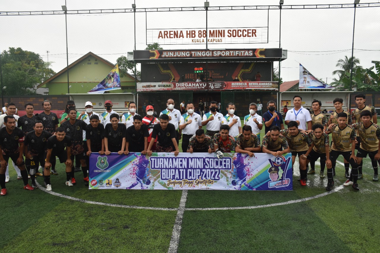 Pemkab Kapuas Gelar Turnamen Mini Soccer Bupati Cup Tahun 2022