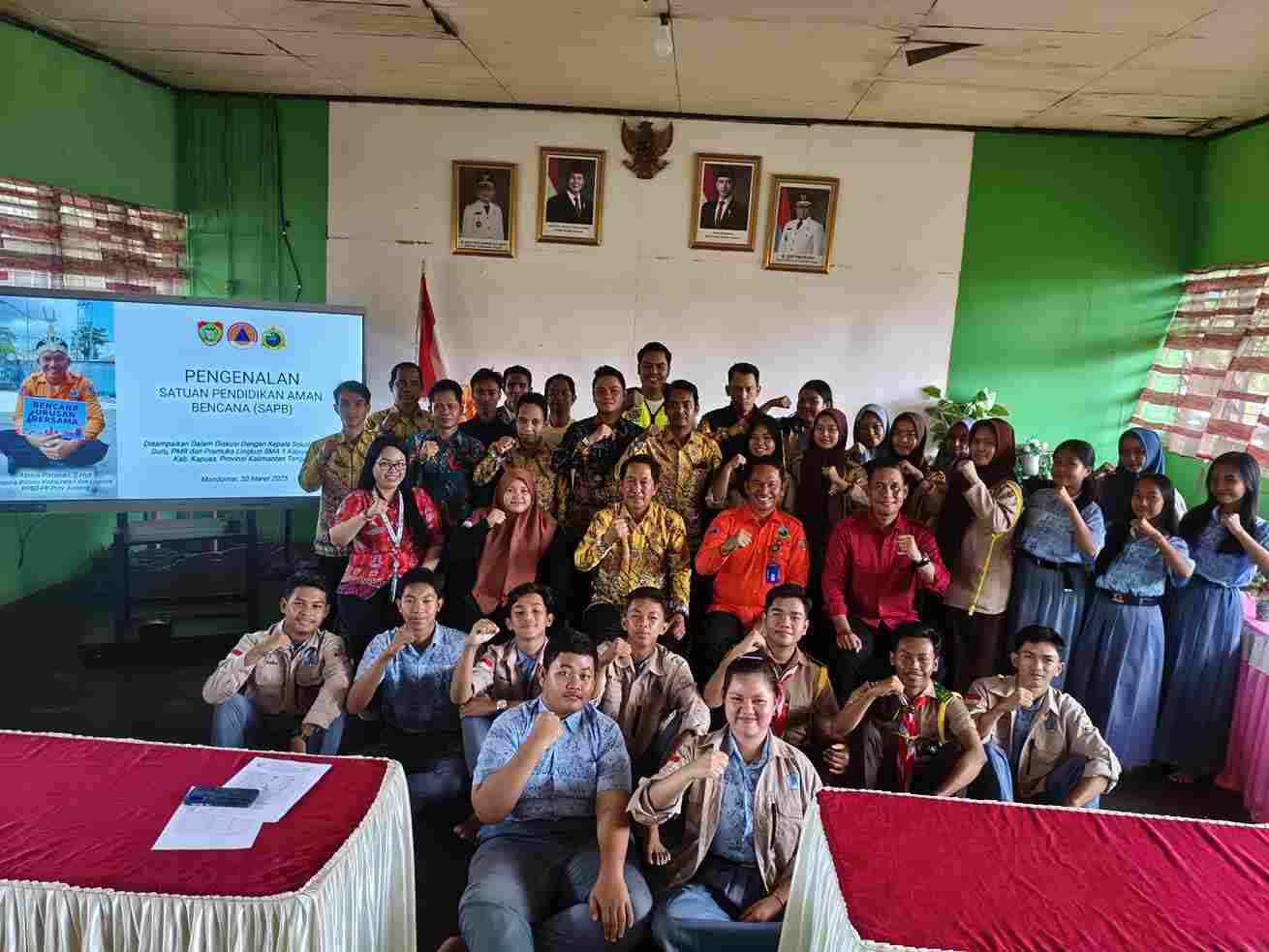 BPBD Prov. Kalteng Sampaikan Materi Pengenalan/Sosialisasi Satuan Pendidikan Aman Bencana