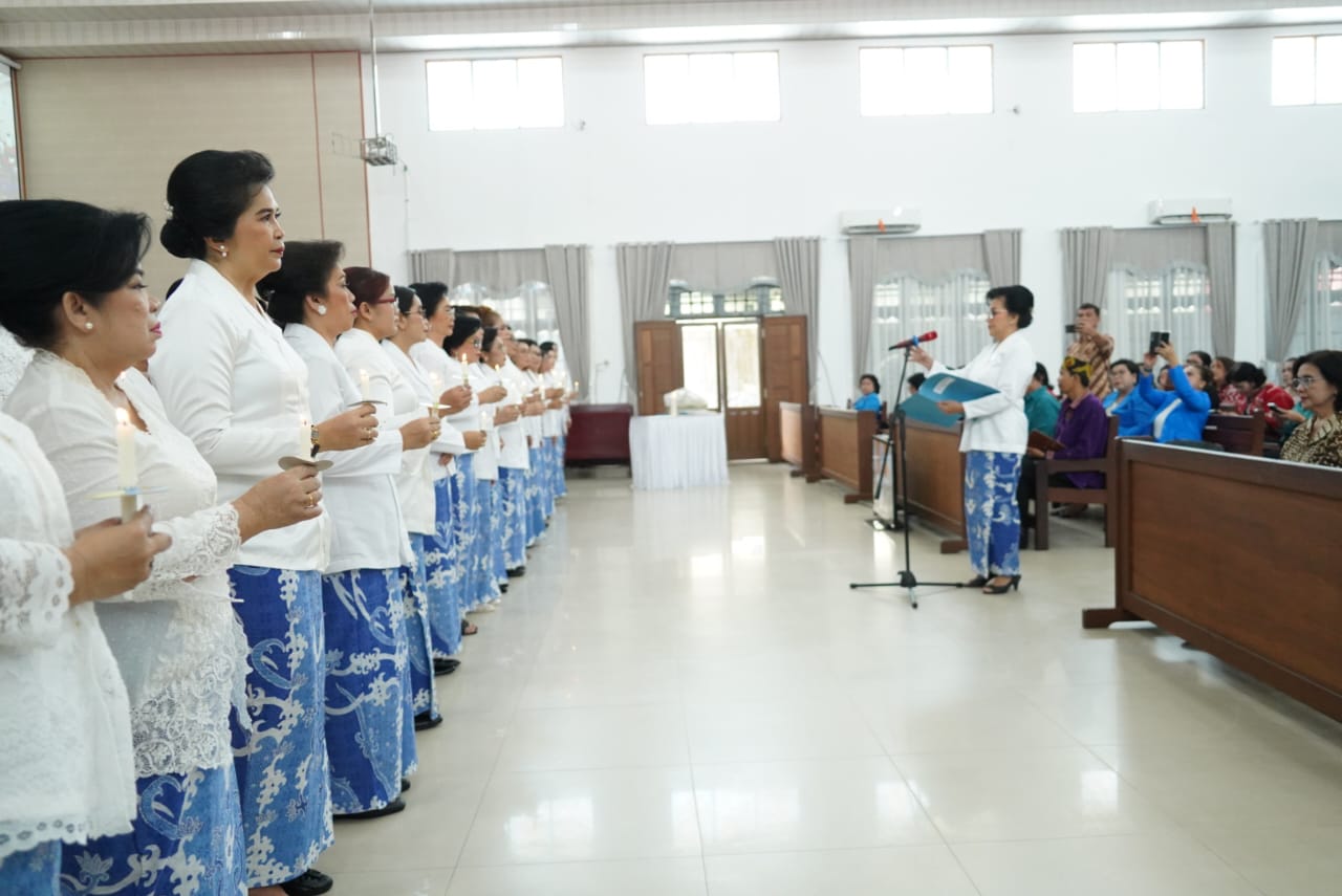 Resmi Dilantik, Pengurus DPD Persatuan Wanita Kristen Indonesia Kalteng Masa Bakti 2023-2028