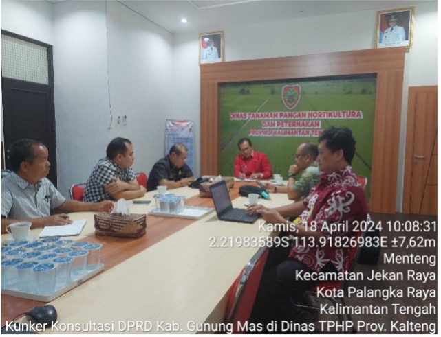 Dinas TPHP Terima Kunker Koordinasi dan Konsultasi Anggota DPRD Kab. Gunung Mas