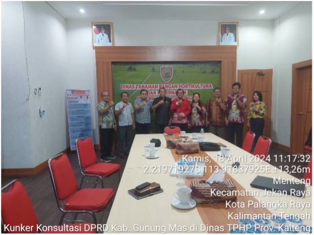 Dinas TPHP Terima Kunker Koordinasi dan Konsultasi Anggota DPRD Kab. Gunung Mas