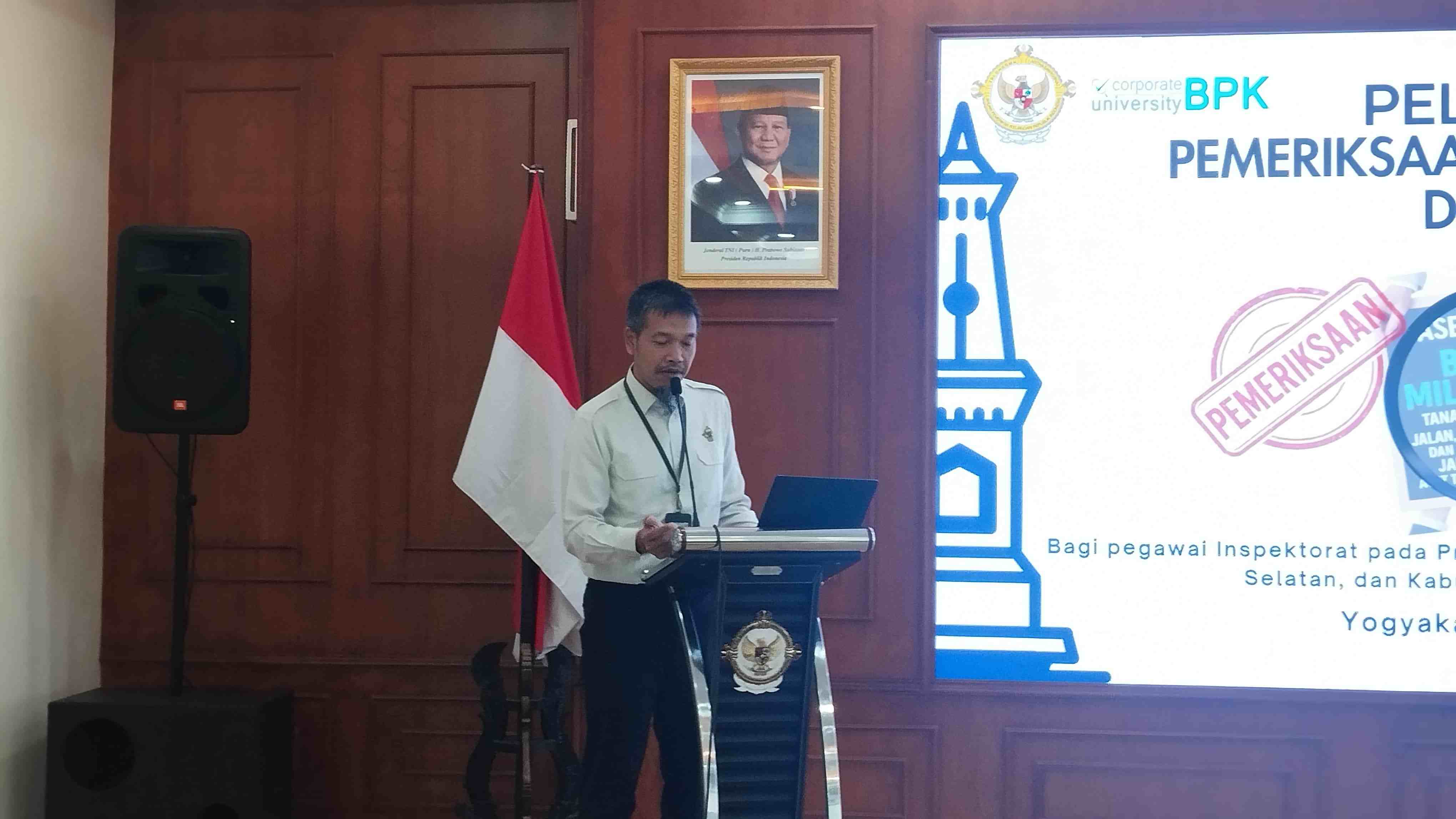 Inspektorat Daerah Prov. Kalteng Bekerja Sama dengan Badiklat PKN BPK RI Yogyakarta Laksanakan Pelatihan Pemeriksaan BMD bagi APIP Inspektorat Daerah Prov. Kalteng