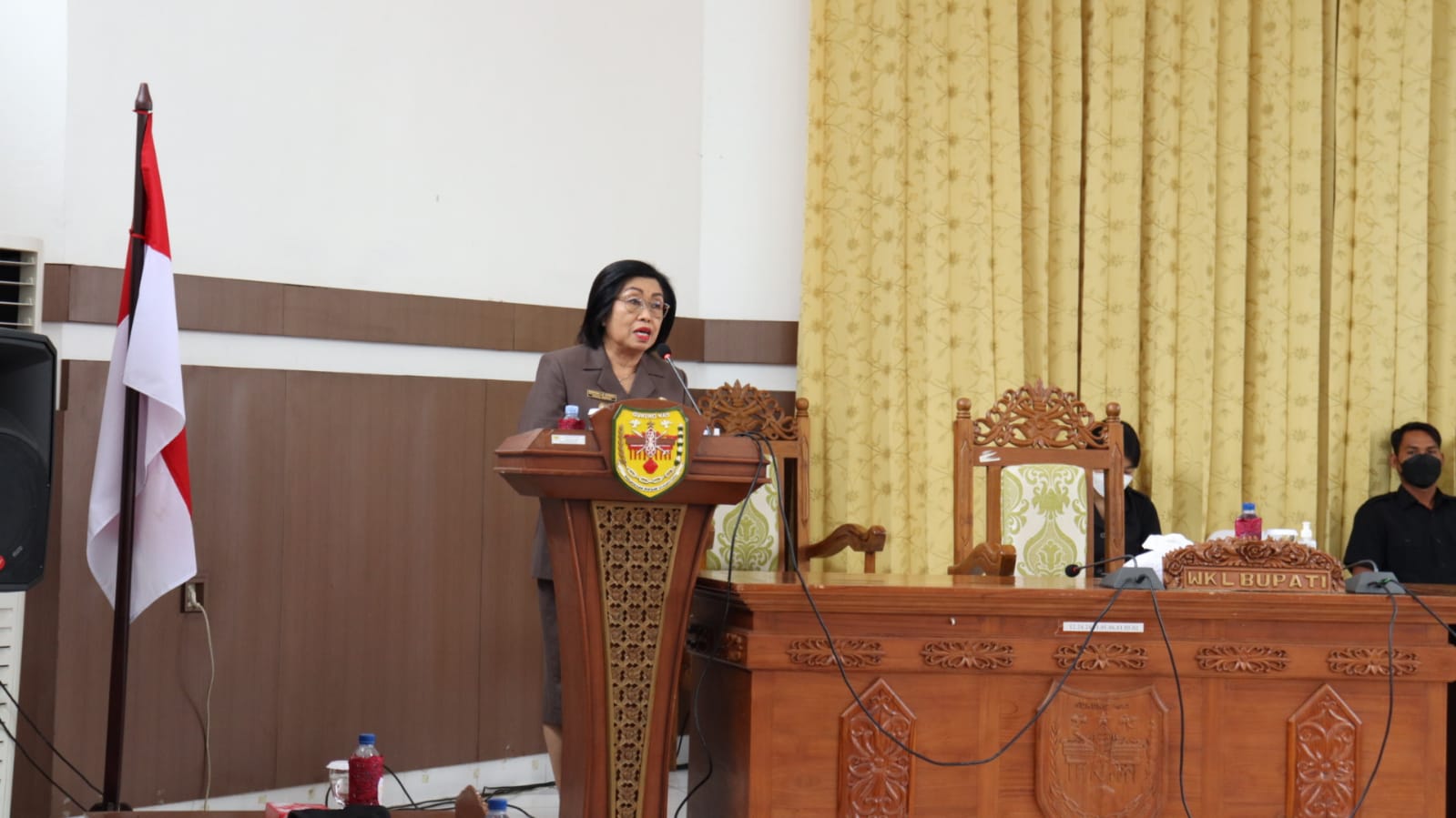 Wakil Bupati Gumas Hadiri Rapat Peripurna Ke – 1 Masa Persidangan I Tahun 2022