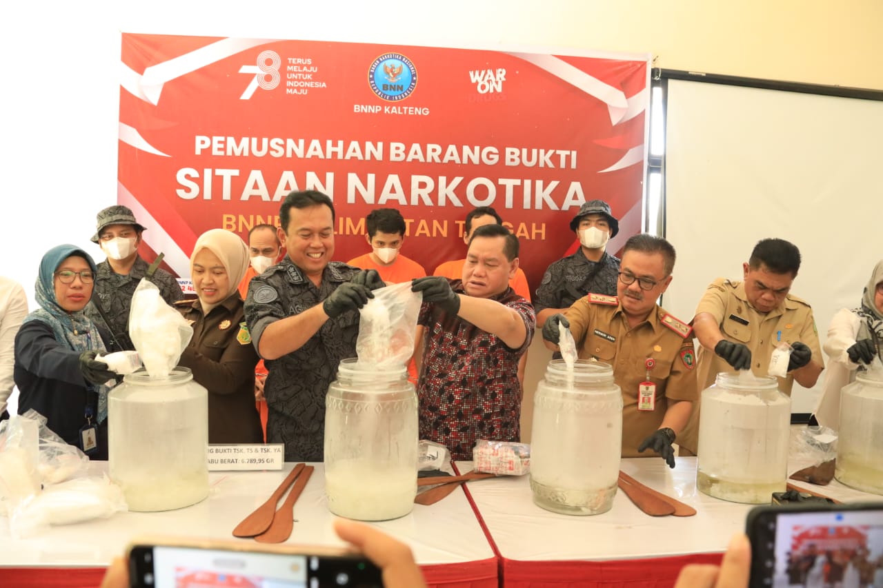 Sahli Herson B. Aden Hadiri Pemusnahan Barang Bukti Sitaan Narkotika
