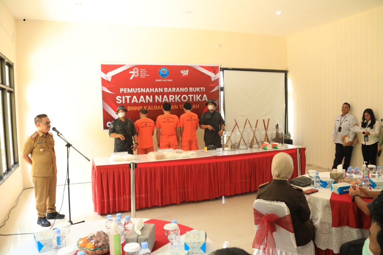 Sahli Herson B. Aden Hadiri Pemusnahan Barang Bukti Sitaan Narkotika