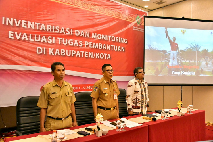 Kepala Bappedalitbang Prov. Kalteng Leonard S. Ampung Buka Rapat Inventarisasi dan Monitoring Tugas Pembantuan Kabupaten/Kota Tahun 2023