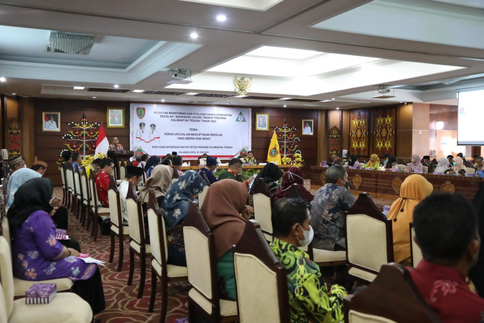 Kepala Dinas Kesehatan Prov. Kalteng Buka Rapat Monitoring dan Evaluasi Pembinaan UKS/M