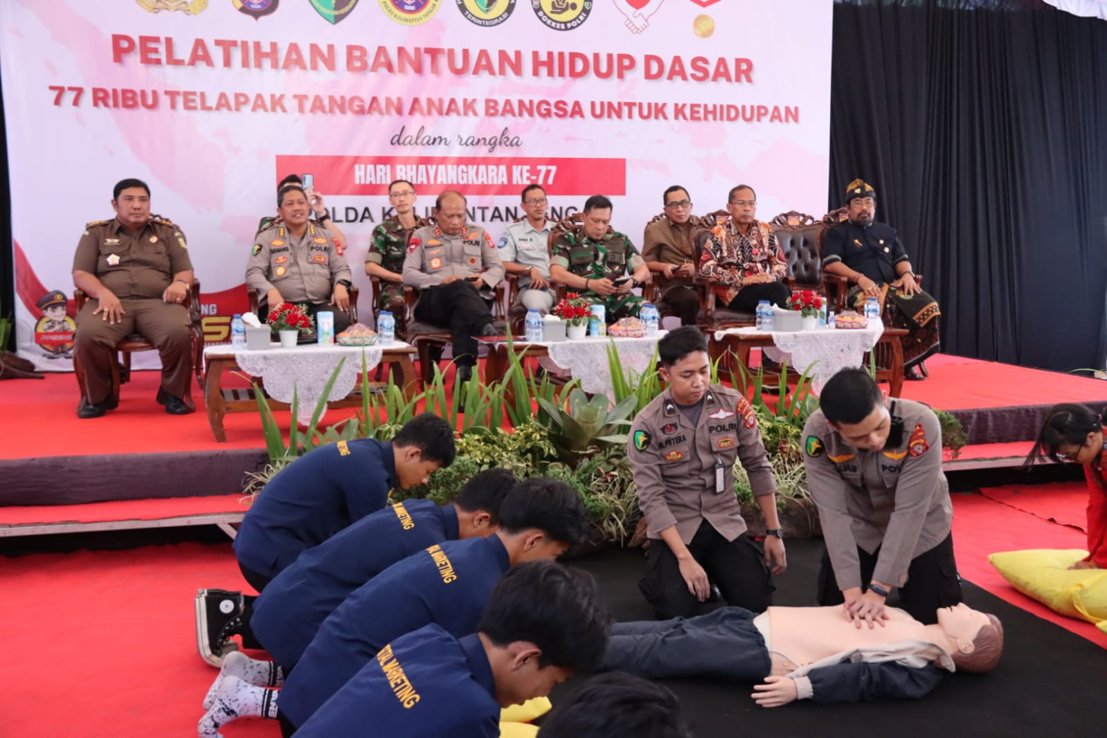 Kepala Dinas Kesehatan Prov. Kalteng Hadiri Bakti Kesehatan Polri di Rumah Sakit Bhayangkara Tk. III Palangka Raya