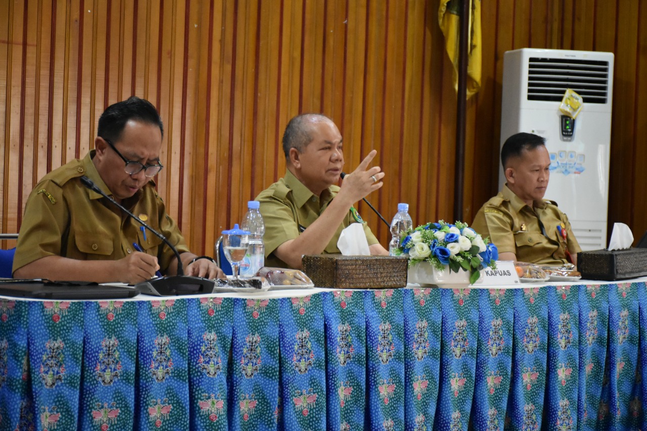 Bupati Kapuas Pimpin Rakor Persiapan Hadapi SSGI Tahun 2022