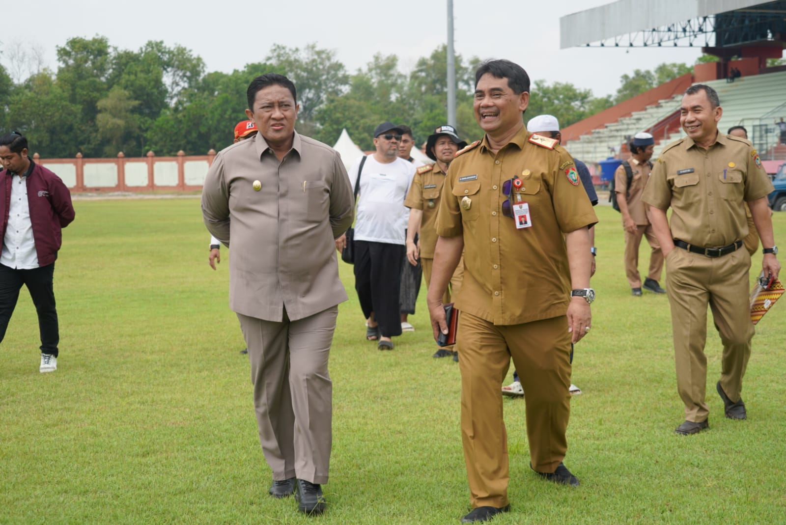 Wagub Kalteng Edy Pratowo Tinjau Kesiapan Sarana Prasarana Jelang Pelaksanaan Kegiatan Tabligh Akbar