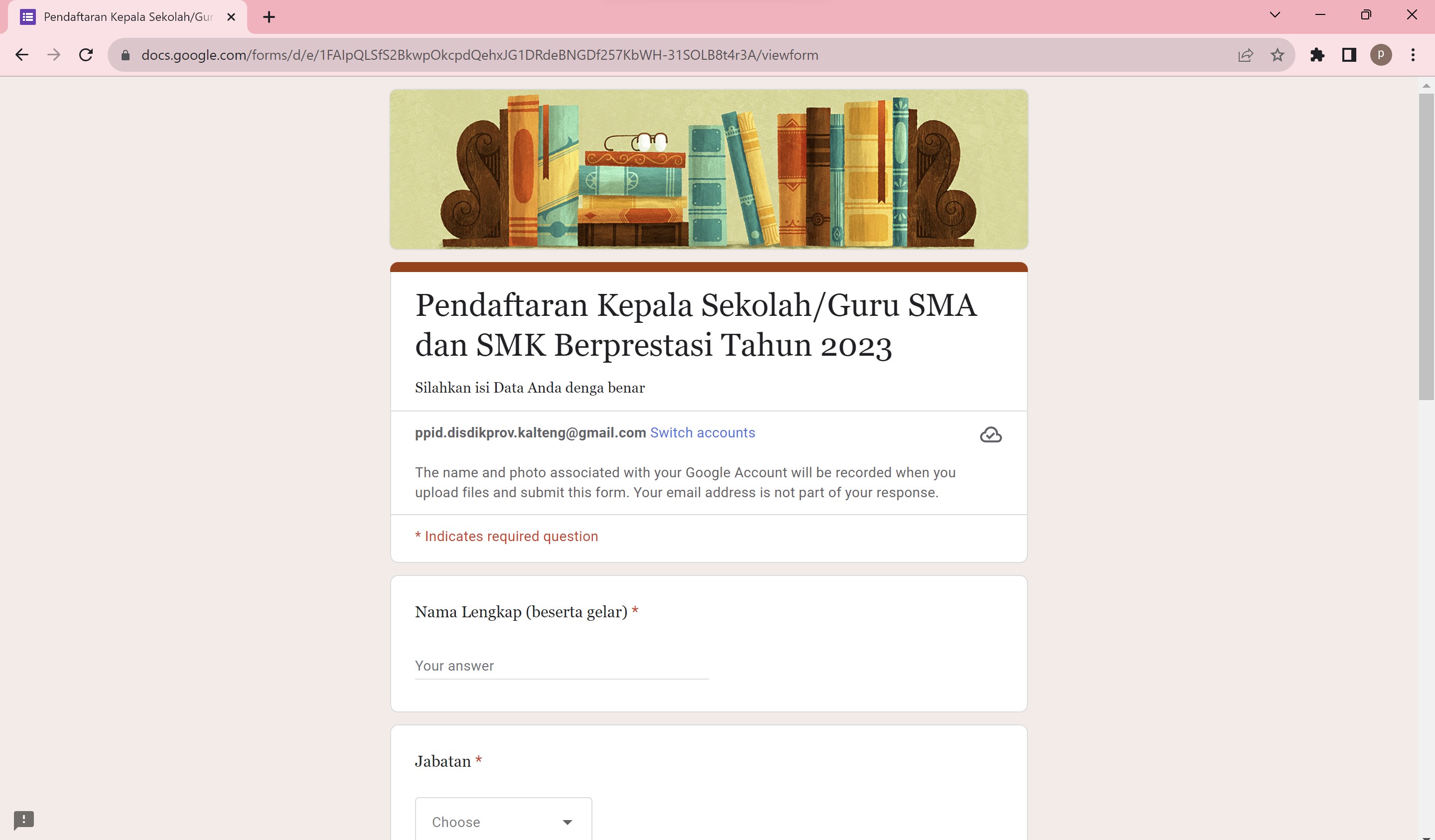 Disdik Prov. Kalteng Gelar Lomba Guru dan Kepala Sekolah Berprestasi Jenjang SMA/SMK