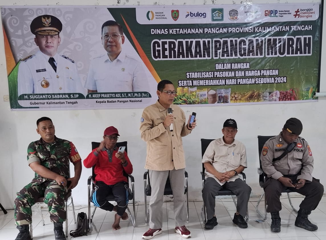 Hanpang Prov. Kalteng Gelar Gerakan Pangan Murah