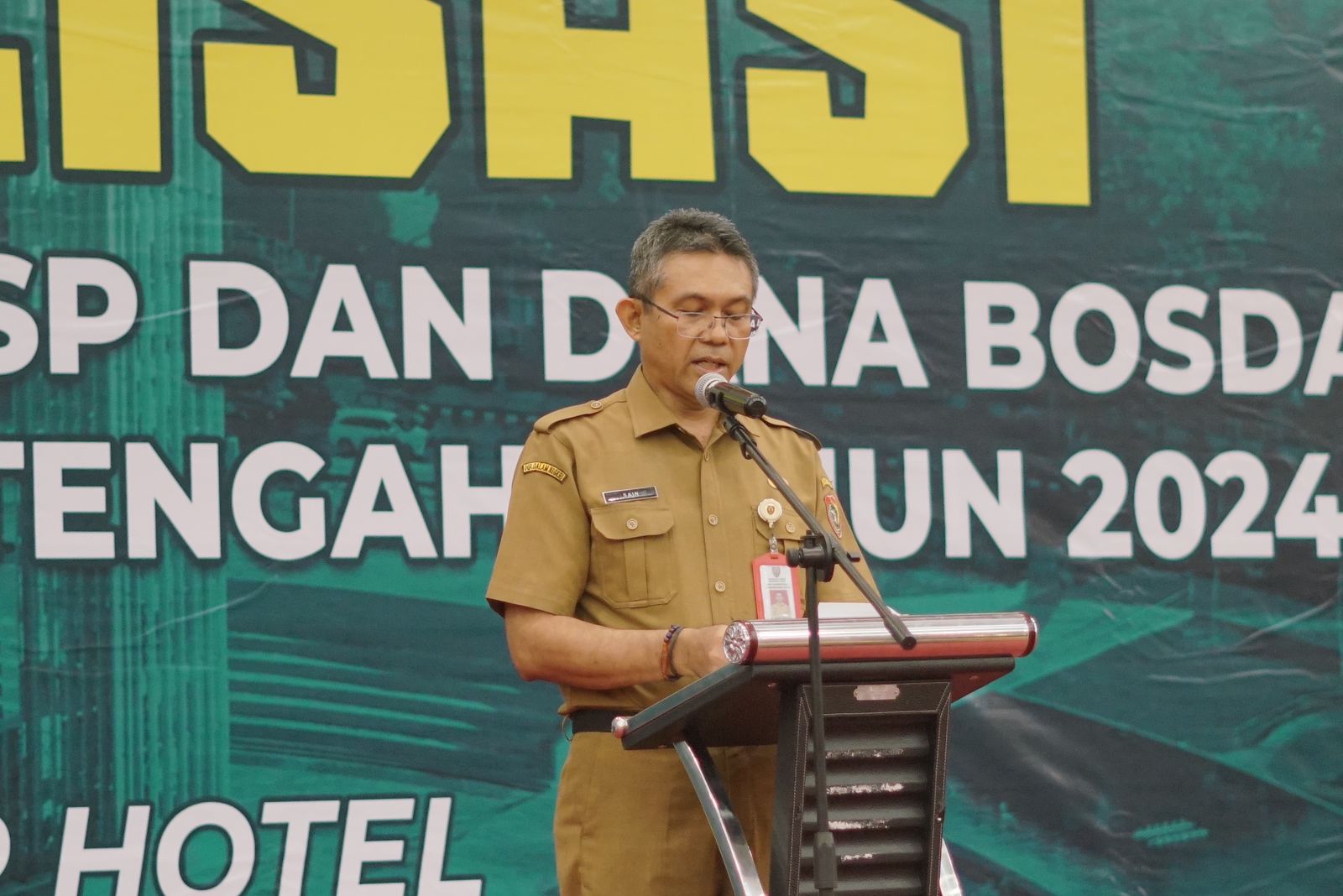 Plh Sahli Pemkumpol Ahmad Husain Buka Sosialisasi Pengelolaan Dana BOSP dan BOSDA