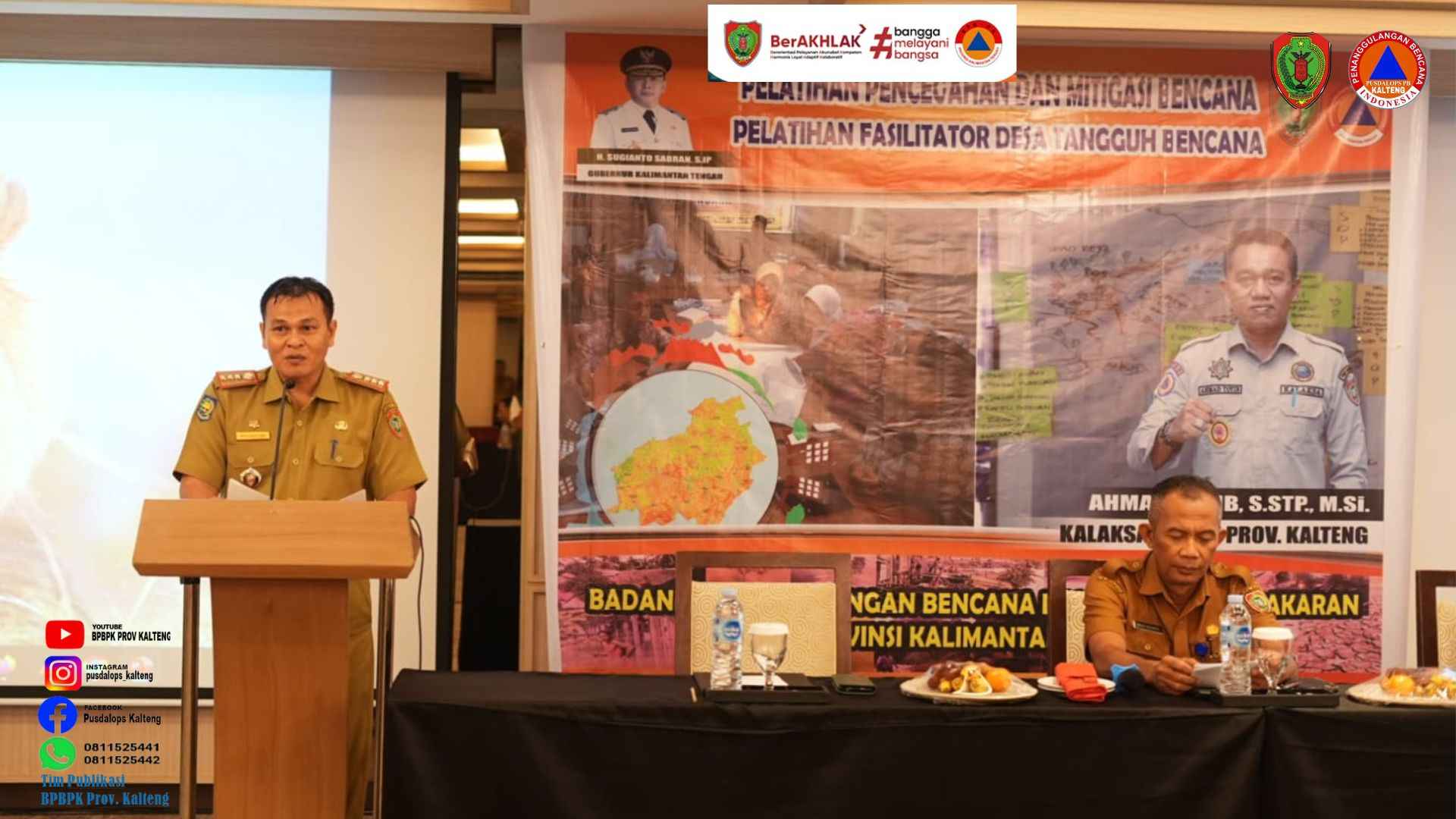 BPBPK Prov. Kalteng Gelar Pelatihan Fasilitator Desa Tangguh Bencana pada Sub Kegiatan Pelatihan Pencegahan dan Mitigasi Bencana