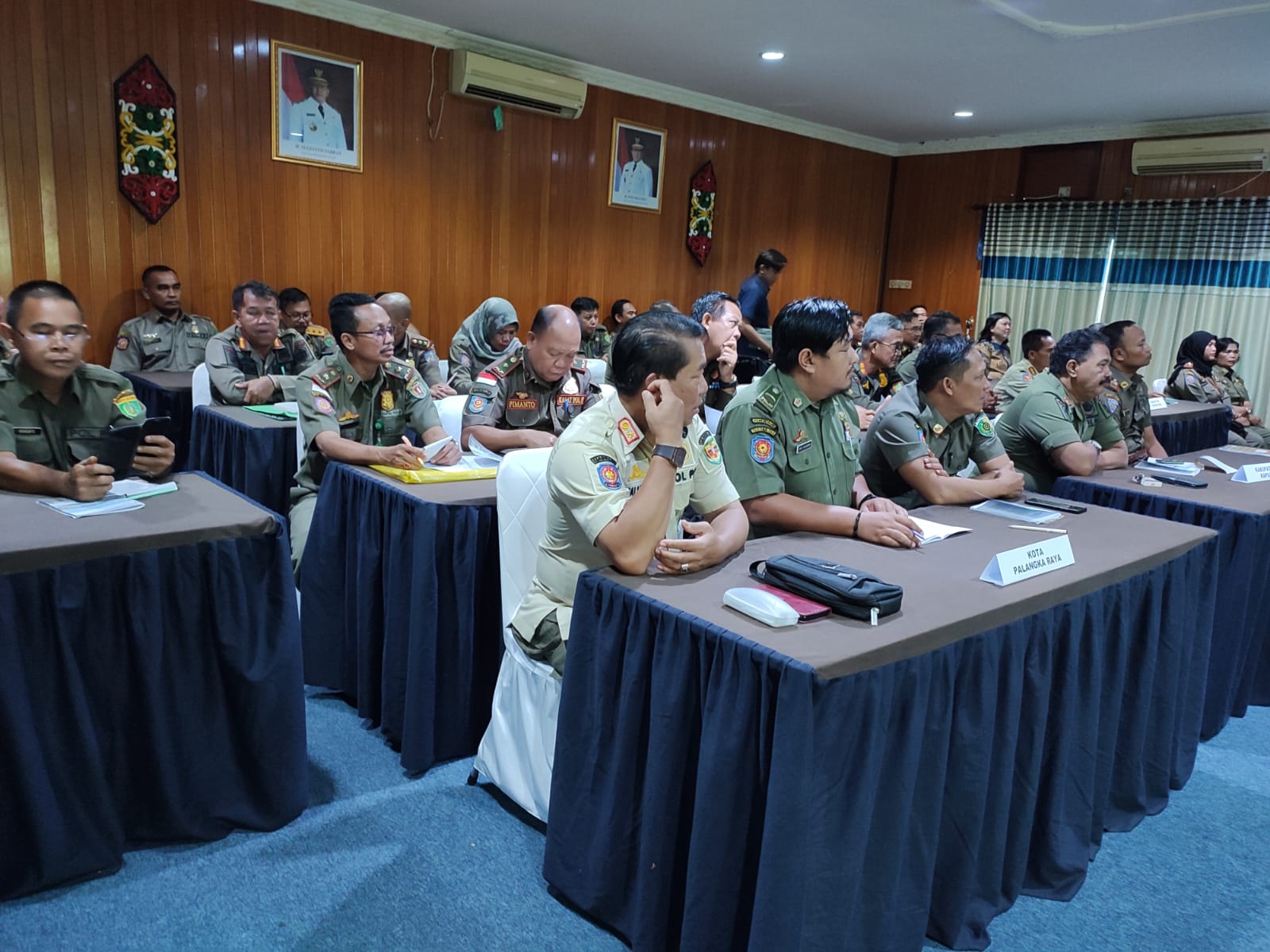 Herson B. Aden Buka Rakor Bidang Perlindungan Masyarakat Satuan Polisi Pamong Praja se-Kalteng