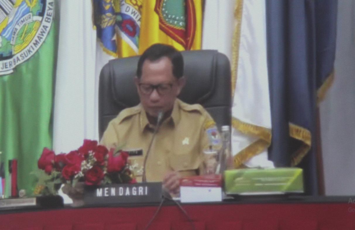 Wagub Kalteng H. Edy Pratowo Hadiri Rapat Kerja Bersama Kementerian Dalam Negeri Secara Virtual