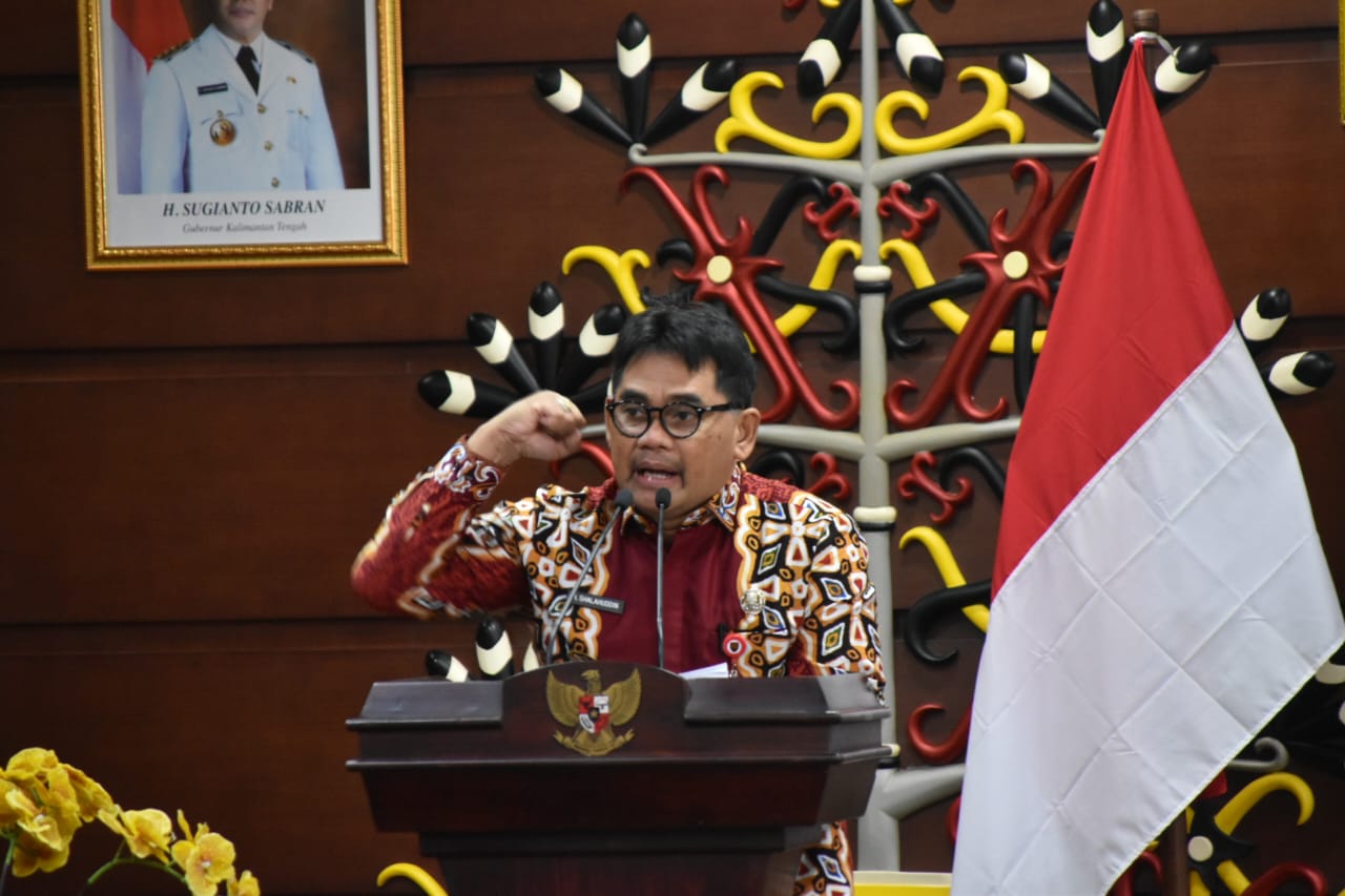 Kadiskominfosantik Prov. Kalteng Agus Siswadi Buka Basic Audio System Training