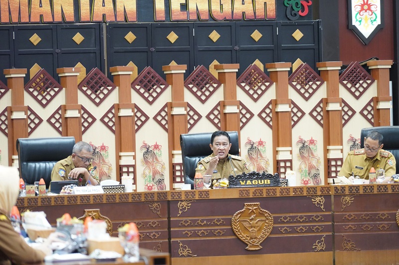 Wagub Kalteng Edy Pratowo Pimpin Rapat Dengan Pejabat JPT Pratama Lingkup Pemerintah Provinsi Kalteng