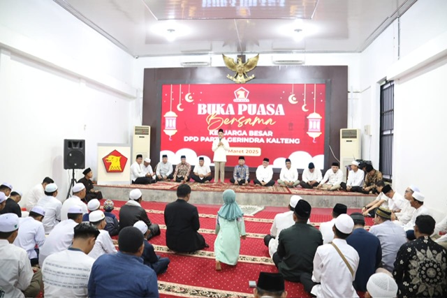 Gubernur Kalteng Agustiar Sabran Hadiri Buka Puasa Bersama DPD Partai Gerindra Prov. Kalteng 1446 H/2025 M