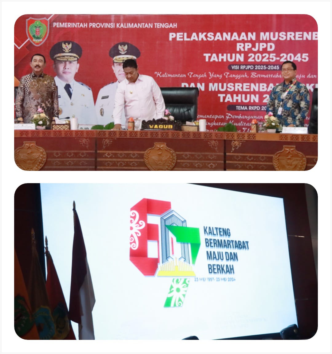 Wagub Edy Pratowo Buka Musrenbang Provinsi Kalteng Tahun 2024 Dalam Rangka Penyusunan RPJPD Tahun 2025-2045 dan RKPD Tahun 2025