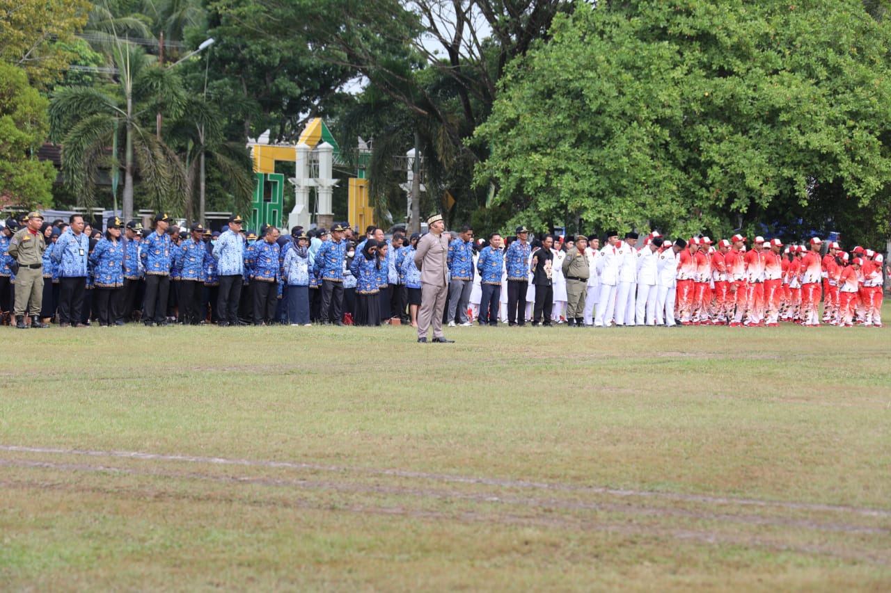 Wagub Kalteng Edy Pratowo Pimpin Upacara Peringatan Hari Jadi ke-58 Pemerintah Kota Palangka Raya dan Hari Jadi ke-66 Kota Palangka Raya