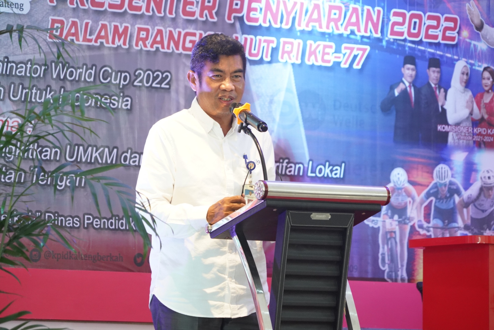 Kadis Kominfosantik Prov. Kalteng Agus Siswadi Tutup Lomba Presenter Penyiaran, Lomba Melukis dan Vector Tahun 2022