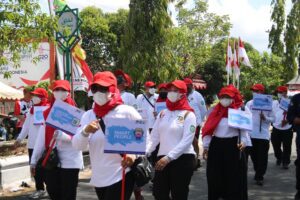 Pawai Pembangunan Meriahkan HUT ke-77 Kemerdekaan RI di Sampit