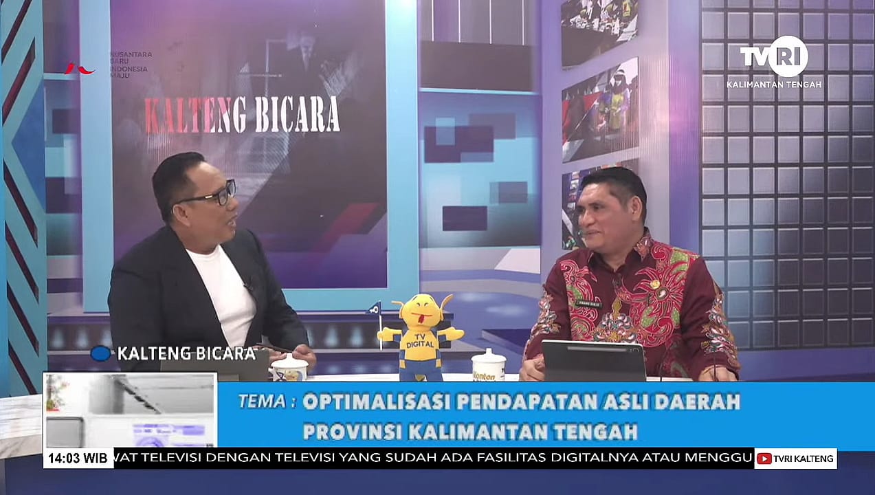 Kepala Bapenda Anang Dirjo Jadi Narasumber Dalam Siaran Live Streaming Dialog Interaktif Kalteng Bicara