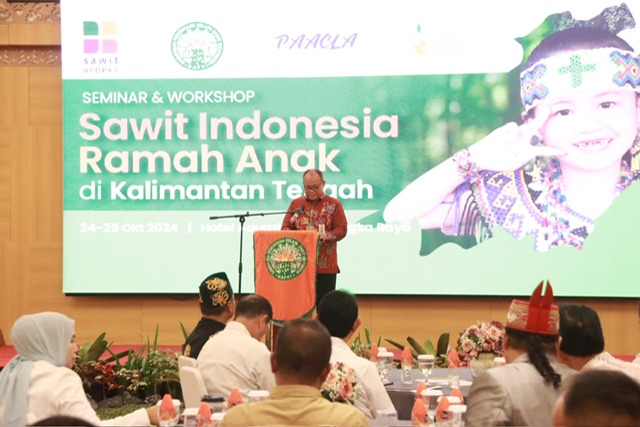 Plh Pemkesra Maskur Buka Seminar dan Workshop Sawit Indonesia Ramah Anak