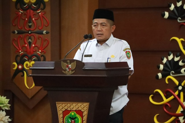 Plt. Kepala Biro Kesra Ahmad Pahruka Lepas Peserta FASI XII Kafilah Kalteng Ikuti Ajang FASI XII Tingkat Nasional