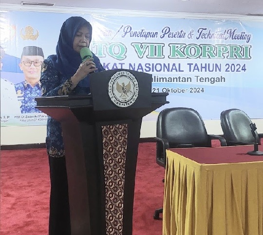 Asisten Ekbang Sri Widanarni Sampaikan Kesiapan Panitia Daerah MTQ VII Korpri Tingkat Nasional 2024