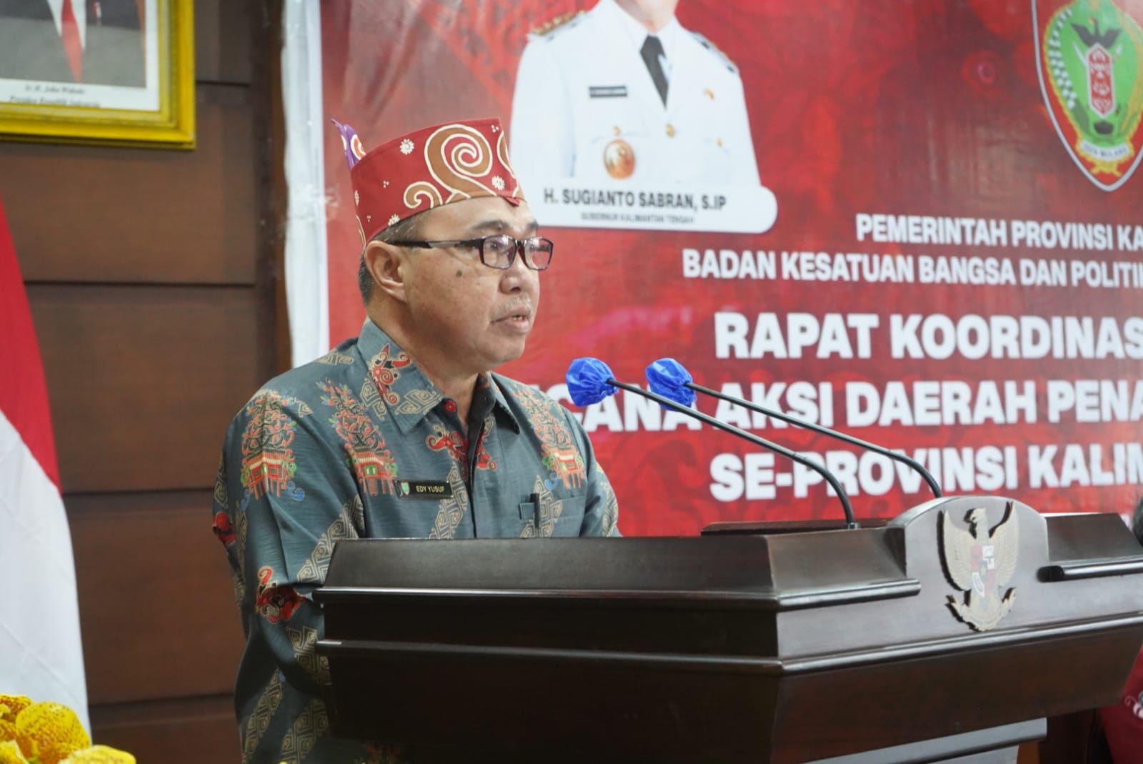 Asisten Pemkesra Buka Rakor Dan Evaluasi RAD Penanganan Konflik Sosial se-Kalteng Tahun 2022