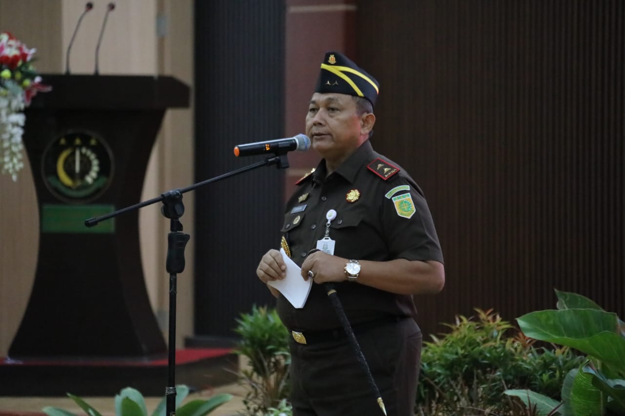 Plh Sahli Pemkumpol Suharno Hadiri Pelantikan Satuan Tugas Pendampingan, Pengawalan dan Pencegahan Bidang Hukum Kejaksaan Tinggi Kalteng