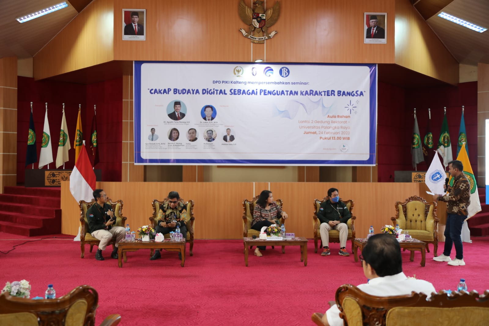 Kadiskominfosantik Prov. Kalteng Agus Siswadi Jadi Narasumber Seminar Pelajar & Mahasiswa