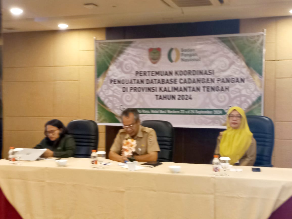 Dinas Ketahanan Pangan Prov. Kalteng Gelar Pertemuan Koordinasi Penguatan Database Cadangan Pangan Daerah