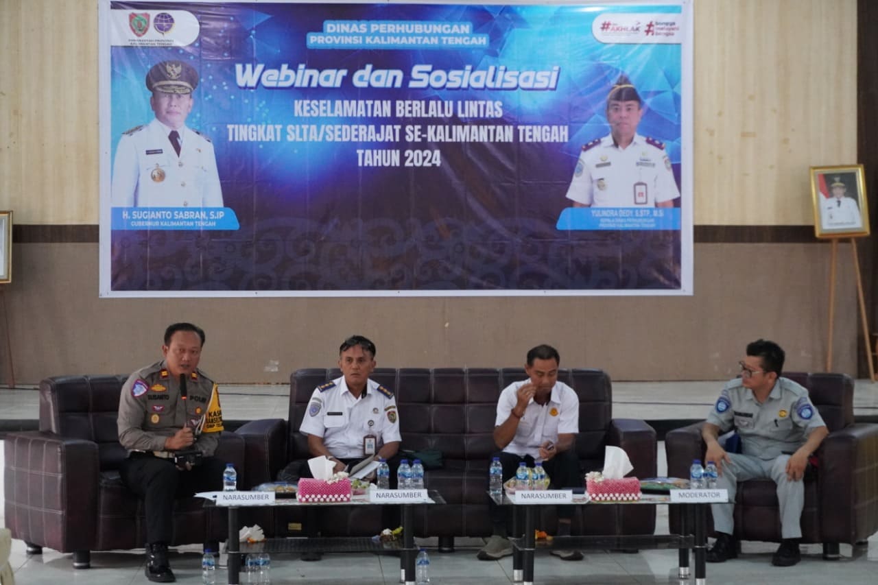 Dinas Perhubungan Gelar Sosialisasi Keselamatan Berlalu Lintas Tingkat Mahasiswa dan SLTA/Sederajat Se-Kalteng