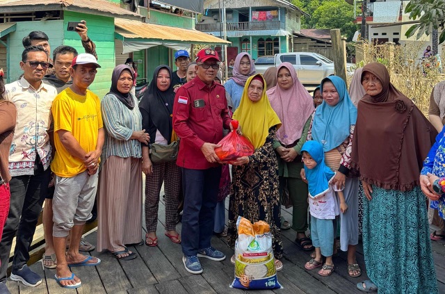 Plt. Sekda Prov. Kalteng M. Katma F. Dirun Lakukan Pemantauan Bencana Banjir