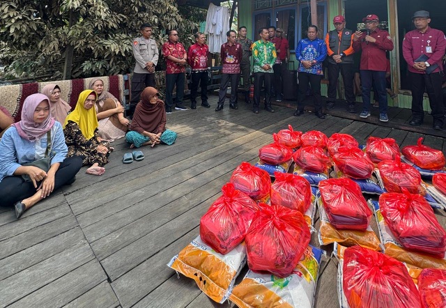 Plt. Sekda Prov. Kalteng M. Katma F. Dirun Lakukan Pemantauan Bencana Banjir