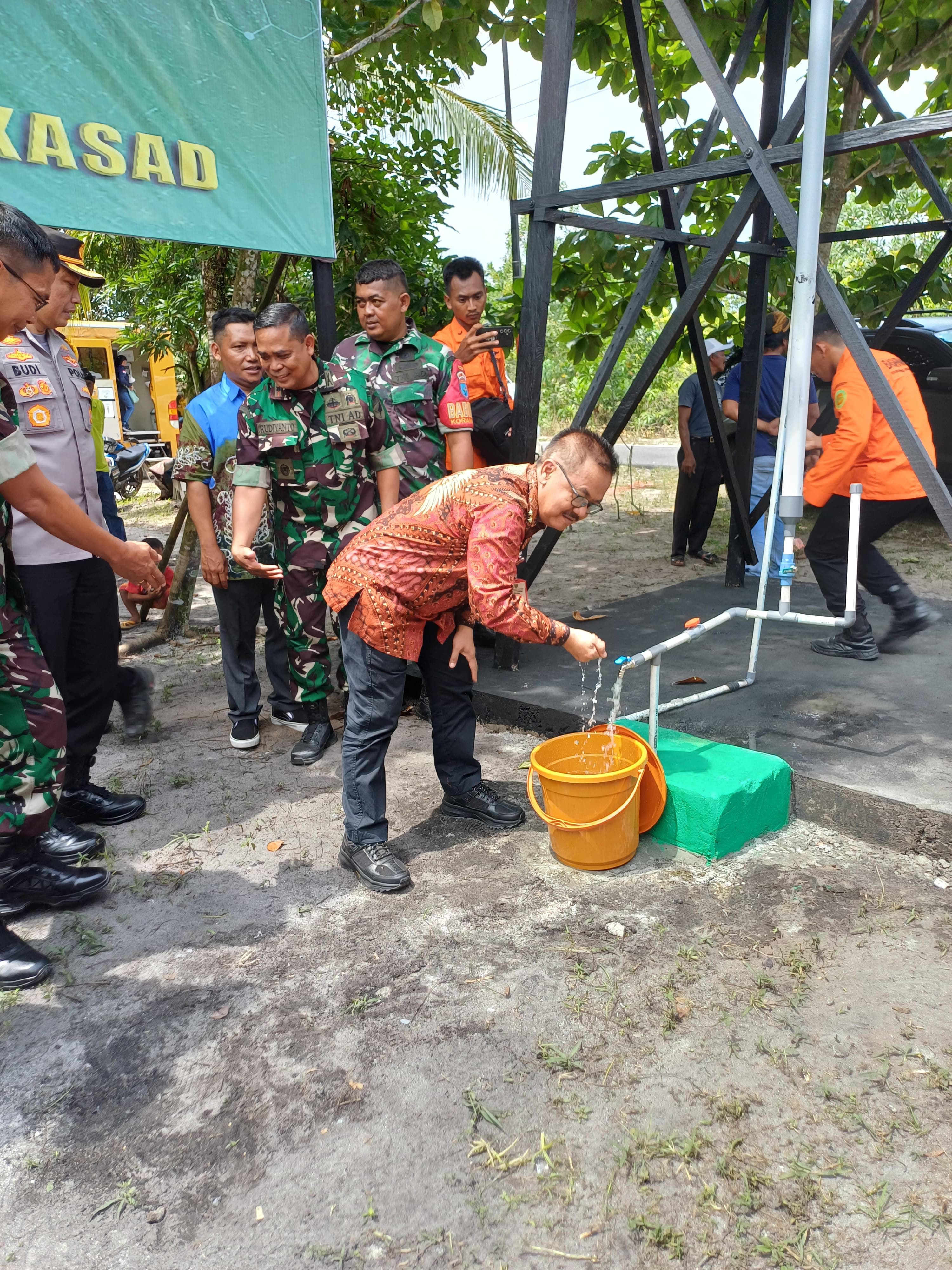 Herson B. Aden Buka Vicon Pelaksanaan Peresmian Program TNI Manunggal Air