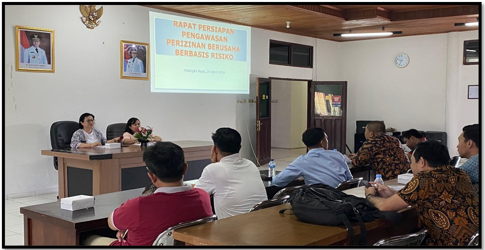 DPMPTSP Prov. Kalteng Laksanakan Rapat Optimalisasi Kegiatan Pengawasan Perizinan Berusaha Berbasis Risiko melalui OSS RBA