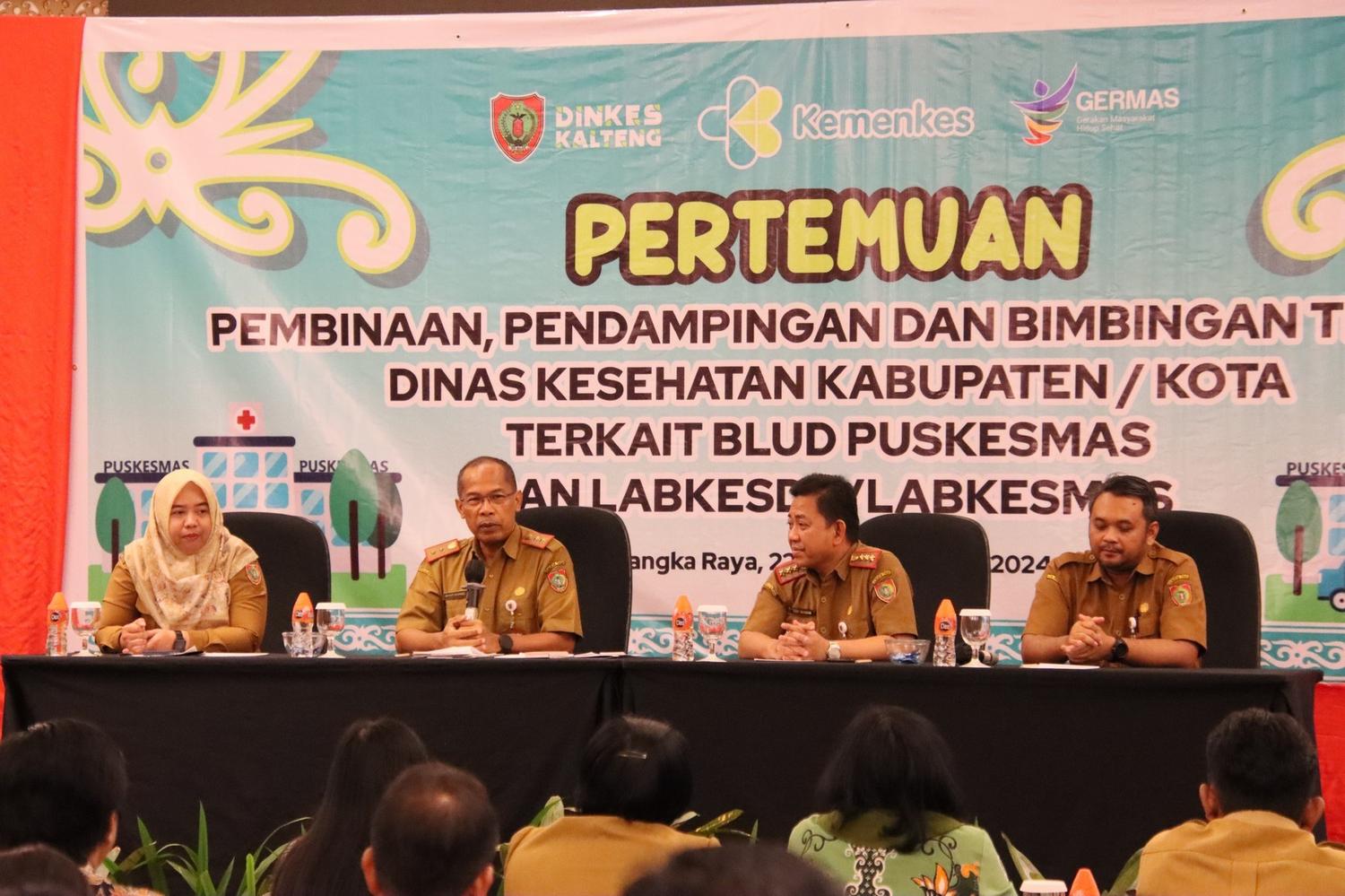 Dinkes Prov. Kalteng Gelar Bimtek dan Pendampingan Dinas Kesehatan Kabupaten/Kota terkait BLUD Puskesmas dan Labkesda serta Labkesmas